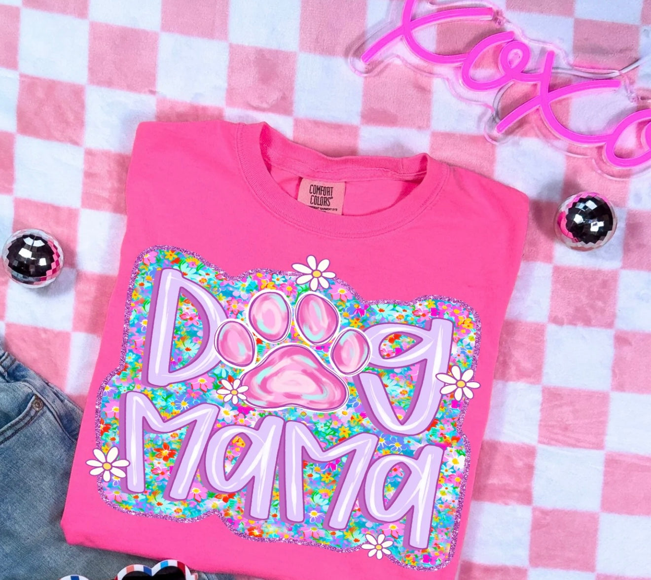 DOG MAMA light purple