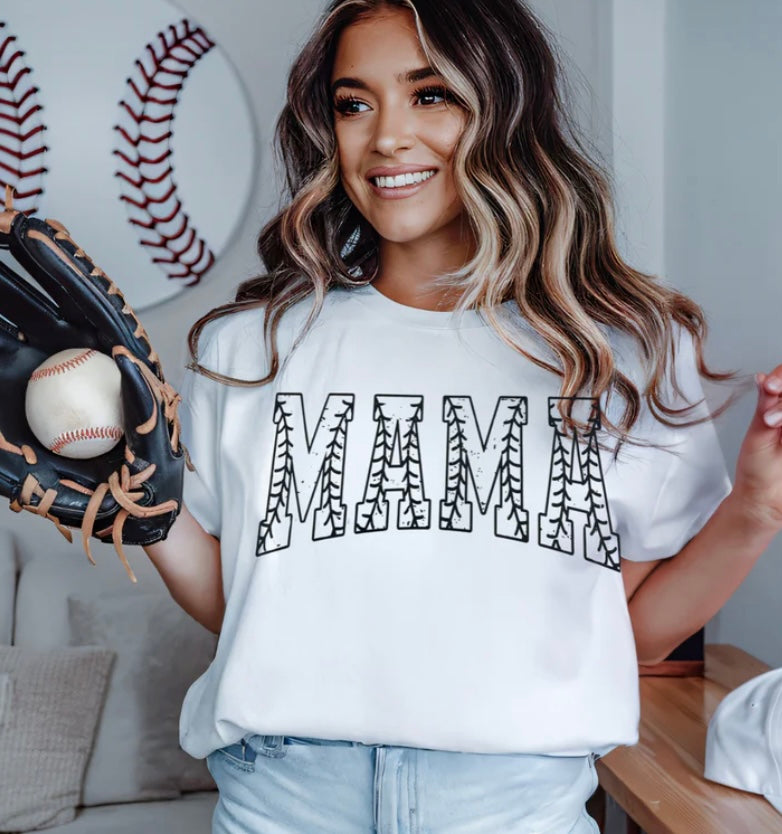MAMA IN BASEBALL PRINT