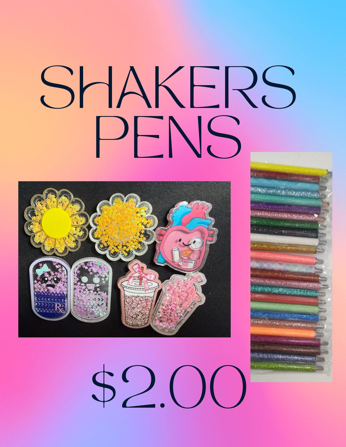 Shakers and Metal Pens
