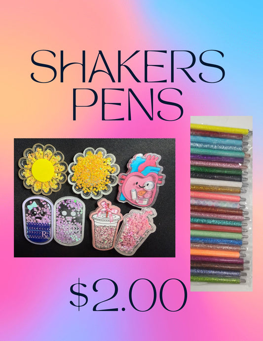 Shakers and Metal Pens