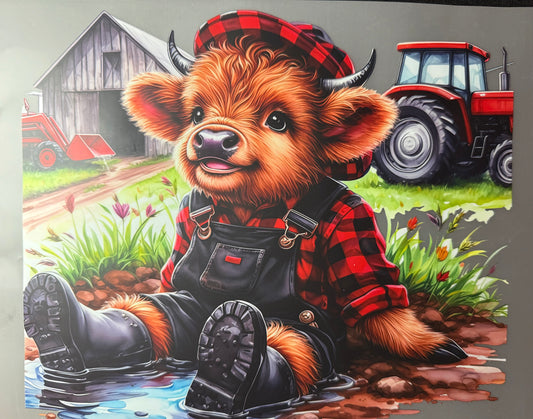 COW IN PLAID