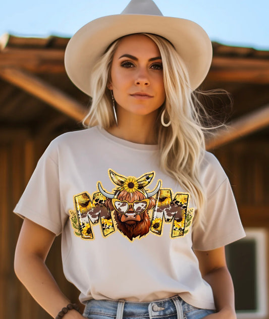 MOM COW SUNFLOWERS