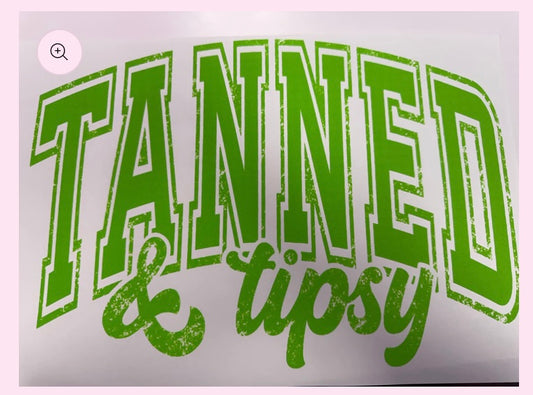 TANNED & TIPSY IN LIME GREEN